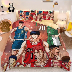 二次元灌籃高手櫻木花道四件套床單床包被套學生宿捨單男生三件套
