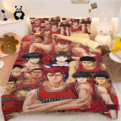 二次元灌籃高手櫻木花道四件套床單床包被套學生宿捨單男生三件套