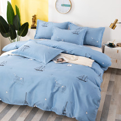 四件套雙人床包款床上用品被套學生簡約四季通用單人三件套宿捨2