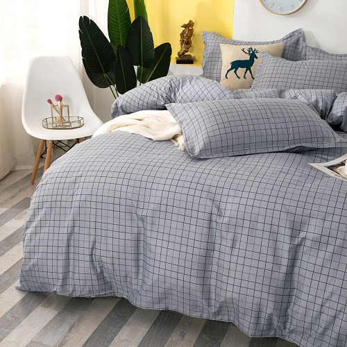 四件套雙人床包款床上用品被套學生簡約四季通用單人三件套宿捨2