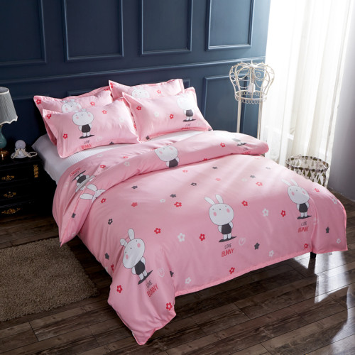 四件套雙人床包款床上用品被套學生簡約四季通用單人三件套宿捨2