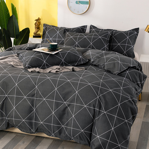 四件套雙人床包款床上用品被套學生簡約四季通用單人三件套宿捨2