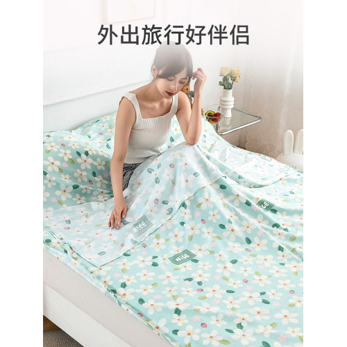 純棉旅行隔髒睡袋可攜式酒店賓館成人衛生內膽全棉一體式床單被套