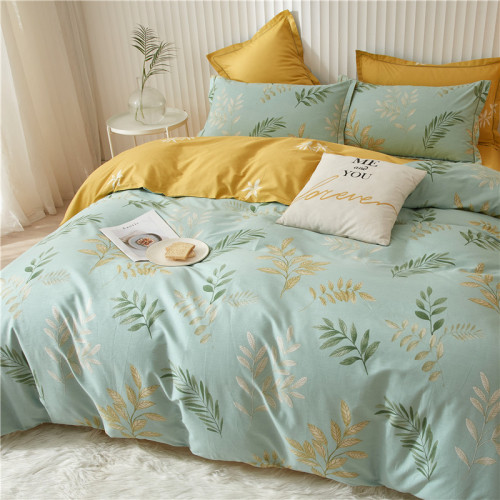 80支精梳全棉四件套100%純棉床單被套床包款斜紋四季款床上四件套