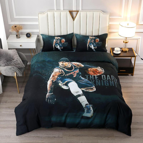 NBA籃球床上四件套庫裡被套科比親膚男生宿捨床單被罩枕套三件套