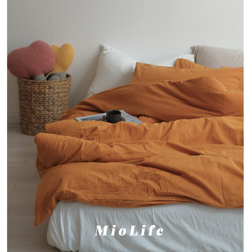 純棉日式簡約天藍床單四件套全棉日系床上用品ins韓式同款水洗棉 純棉日式簡約天藍床單四件套全棉日系床上用品ins韓式同款水洗棉