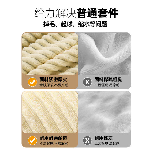 牛奶絨四件套加厚秋冬季被套床包魔法絨床單宿捨單人三件2025新款