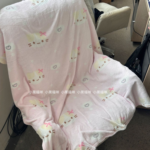 少女粉棉花貓小毛毯~休閒蓋毯多款卡通ins午睡毯辦公室披肩抱抱毯 少女粉棉花貓小毛毯~休閒蓋毯多款卡通ins午睡毯辦公室披肩抱抱毯