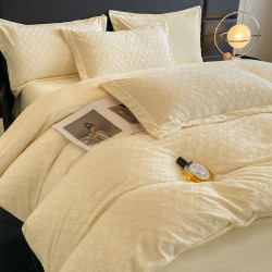 2025出口澳洲高級感牛奶絨四件套輕奢珊瑚絨嬰兒絨加厚床單被套罩