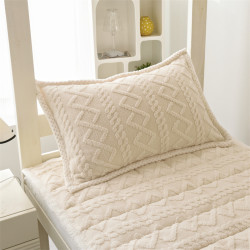 冬季超暖和牛奶絨三件套學生宿捨床褥加絨床單被套珊瑚絨四件套