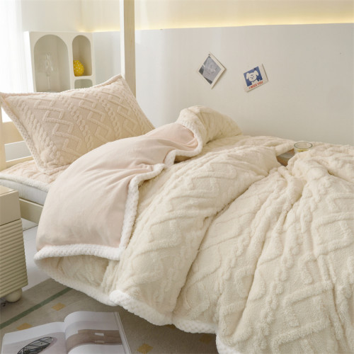 冬季超暖和牛奶絨三件套學生宿捨床褥加絨床單被套珊瑚絨四件套 冬季超暖和牛奶絨三件套學生宿捨床褥加絨床單被套珊瑚絨四件套