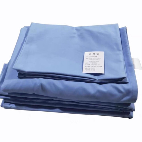 阻燃防火床單被套三件套消防火焰藍淺藍色不起火單位軍訓單人床