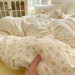 提花雙層紗被套單件家用雙人被罩南通床上用品宿捨單人被套