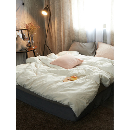 水洗棉四件套網紅全棉純色混搭北歐天竺棉簡約床包床單款純棉被套