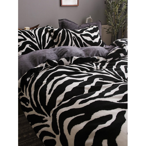 牛奶絨四件套加厚珊瑚絨床單雙面加絨被套豹紋法蘭絨床上用品冬季 牛奶絨四件套加厚珊瑚絨床單雙面加絨被套豹紋法蘭絨床上用品冬季