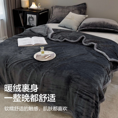 拉捨爾毛毯冬季天超厚加絨午睡蓋毯床單人宿捨學生珊瑚法蘭絨被子 拉捨爾毛毯冬季天超厚加絨午睡蓋毯床單人宿捨學生珊瑚法蘭絨被子