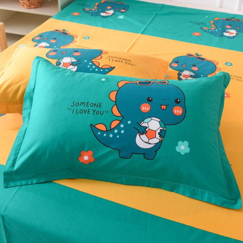 純棉卡通床上用品四件套床包全棉兒童學生床單單人被套三件套男孩