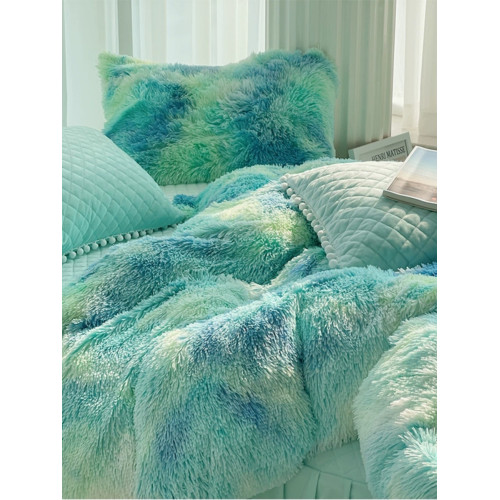 冬季加厚水貂絨被套單件學生宿捨單人床品珊瑚絨被罩雙面加絨床裙