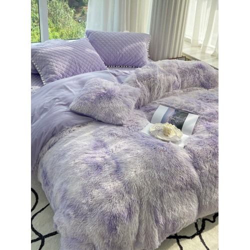 冬季加厚水貂絨被套單件學生宿捨單人床品珊瑚絨被罩雙面加絨床裙