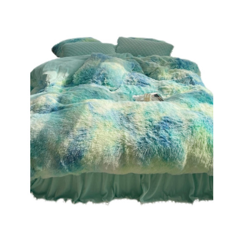 冬季加厚水貂絨被套單件學生宿捨單人床品珊瑚絨被罩雙面加絨床裙