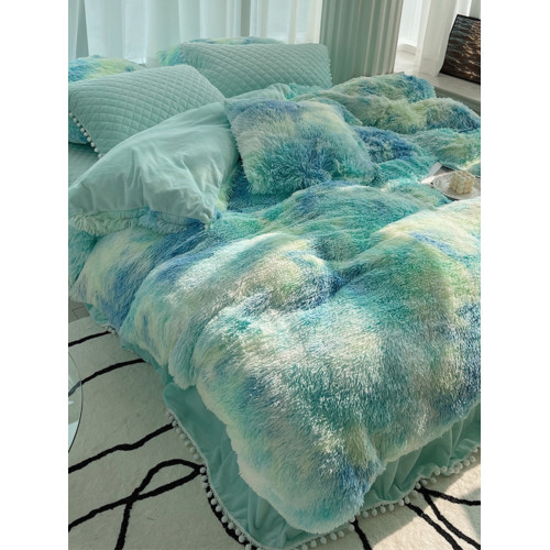 冬季加厚水貂絨被套單件學生宿捨單人床品珊瑚絨被罩雙面加絨床裙