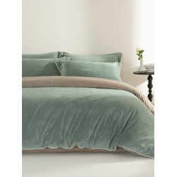 牛奶絨四件套珊瑚絨冬季保暖絨面輕奢床上雙面加絨被套床品法蘭絨