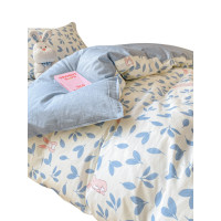 小清新純棉學生宿捨三件套0.9上下鋪寢室全棉床單被套被子全套裝