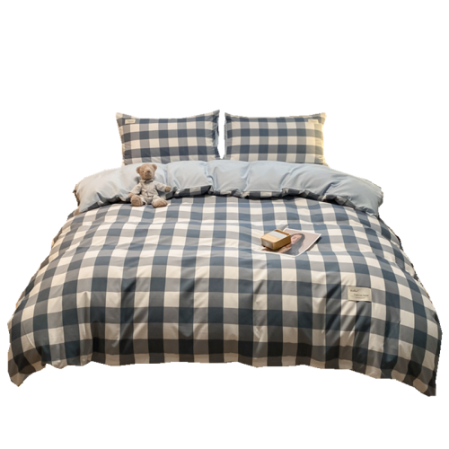 ins簡約床上用品四件套純棉全棉床單被罩被套床包宿捨三件套四季4