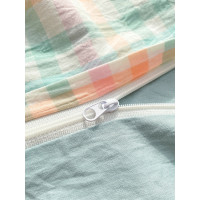 無印良品單人床單三件套全棉純棉宿捨被套0.9m1.2米1.5床品四件套