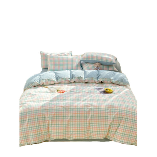 無印良品單人床單三件套全棉純棉宿捨被套0.9m1.2米1.5床品四件套