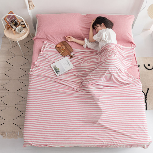 純棉針織棉雙人旅行隔髒睡袋單人出差酒店可攜式被套防髒一體式床品