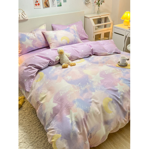 南通床上四件套100%純棉全棉新款網紅風床包款床單被套三件套用品