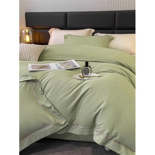 北歐高級感床上四件套純棉全棉簡約輕奢被套秋冬加厚床單三件套