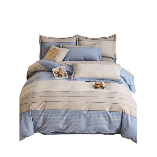 加厚純棉磨毛四件套100全棉床單被套床包床上用品宿捨三件套被罩4