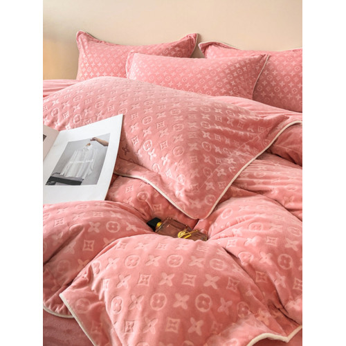 冬季牛奶絨保暖四件套加厚珊瑚絨被套輕奢雙面加絨法蘭絨床單床品 冬季牛奶絨保暖四件套加厚珊瑚絨被套輕奢雙面加絨法蘭絨床單床品