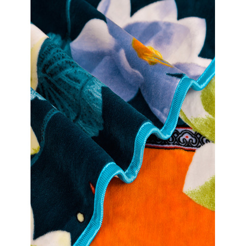 冬季加厚雙面牛奶絨四件套法蘭絨被套床裙款金貂珊瑚絨床單不掉毛