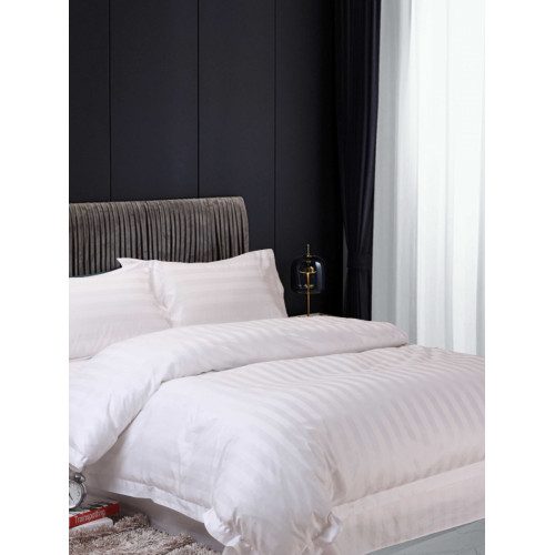 賓館酒店三四件套賓館酒店床上用品批量髮加密加厚緞條客房床品