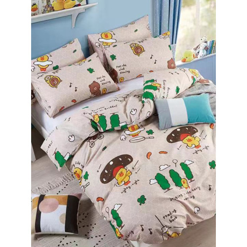 香港尺寸純棉雙人四件套床包款兒童卡通全棉單人三件組Queen/King