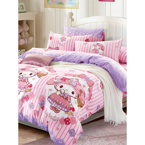 香港尺寸純棉雙人四件套床包款兒童卡通全棉單人三件組Queen/King