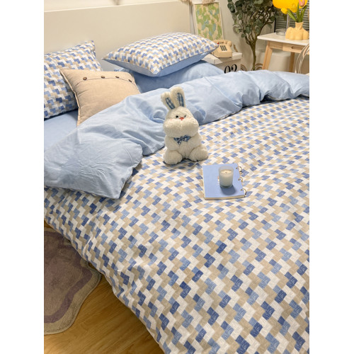 江蘇南通家紡四件套全棉純棉網紅風被套罩床單床包新款小清新四季