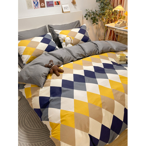 江蘇南通家紡四件套全棉純棉網紅風被套罩床單床包新款小清新四季