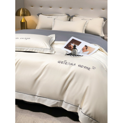 140支長絨棉床上四件套純棉全棉簡約北歐輕奢被套加厚床單三件套4