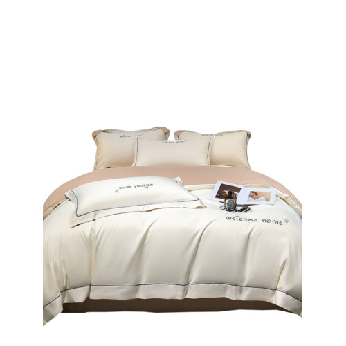 140支長絨棉床上四件套純棉全棉簡約北歐輕奢被套加厚床單三件套4