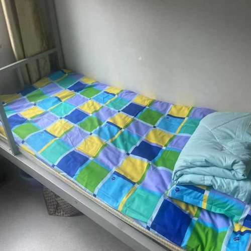 學生宿捨上下鋪床純棉面料中學大學單人床床單被套枕套三件套