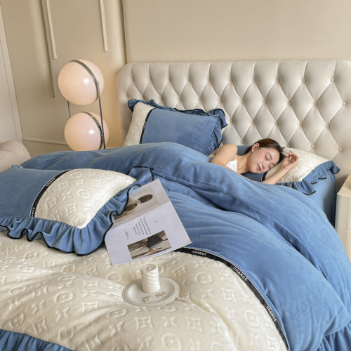 冬季輕奢速暖牛奶絨四件套加厚保暖裸睡被罩防靜電雙面珊瑚絨床罩 冬季輕奢速暖牛奶絨四件套加厚保暖裸睡被罩防靜電雙面珊瑚絨床罩