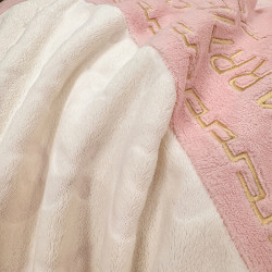 冬季簡約牛奶絨四件套雙拼色雕花刺綉珊瑚絨被套臥室宿捨床三件套