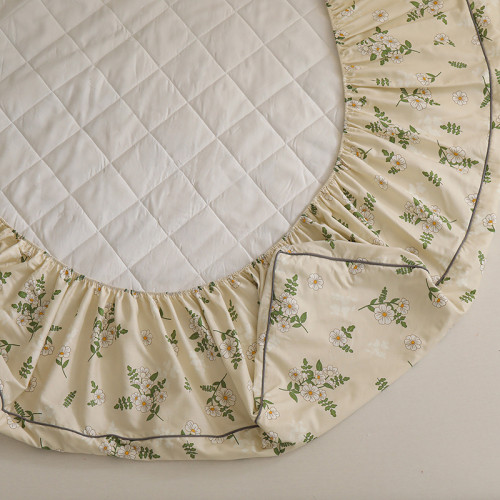 新款夾棉床包款四件套全棉純棉四季通用清新碎花被套加厚床上用品