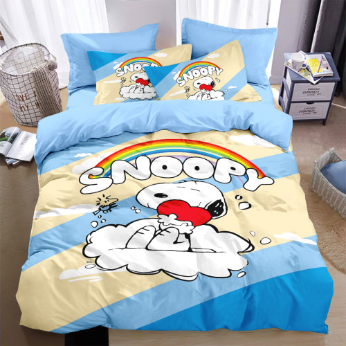 史努比可愛純棉四件套全棉小狗被套兒童學生床上用品三件套床包款 史努比可愛純棉四件套全棉小狗被套兒童學生床上用品三件套床包款