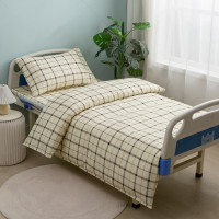 純棉床上三件套醫院格格床單被套枕套診所養老院美容院學生宿捨用