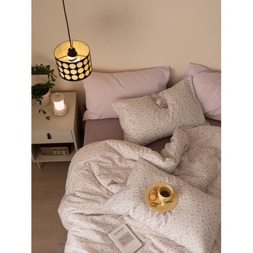 ins田園風全棉雙層紗床上三四件套 小清新床單被套床包式床品1.8m